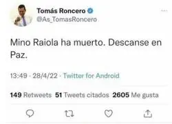 Mino Raiola le debe la vida a Tom&aacute;s Roncero
