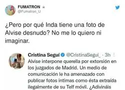 Surrealismo en estado puro lo de Eduardo Inda con fotos de Alvise P&eacute;rez desnudo