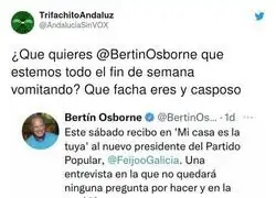 La casualidad de que Bert&iacute;n Osborne solo lleve a su casa a gente de derechas