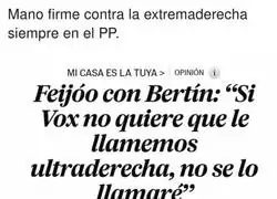 Feij&oacute;o cada vez m&aacute;s cerca de VOX