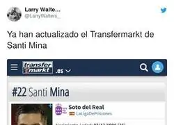 La nueva posici&oacute;n de Santi Mina