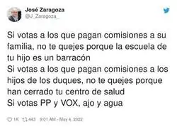 Si votas al PSOE es lo mismo