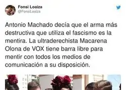 Macarena Olona de flamenca es todav&iacute;a m&aacute;s siniestra