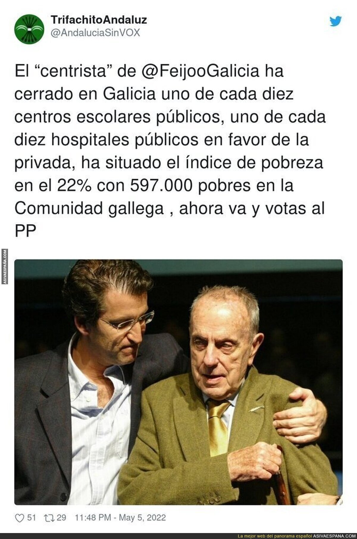 Votarle es dar veinte pasos atrás