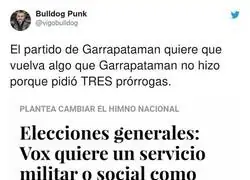 La l&oacute;gica de Santiago Abascal con el servicio militar