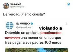 Parece que es complicado poner los titulares tal cual ocurren las noticias