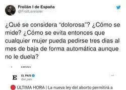 Ya tardaban en saltar los machitos sin saber lo que es un dolor de regla