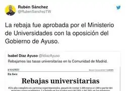 Otra vez Isabel D&iacute;az Ayuso colg&aacute;ndose medallas que no son suyas