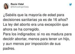 Un buen apunte sobre la nueva ley del aborto
