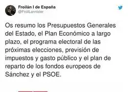 El plan de Pedro S&aacute;nchez