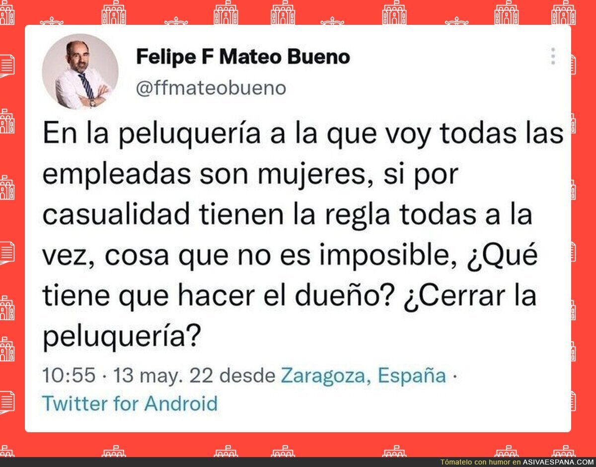Es gracioso porque es calvo