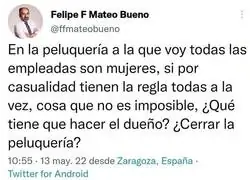 Es gracioso porque es calvo