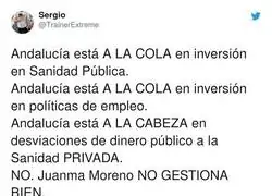 Andaluc&iacute;a a la cola de todo