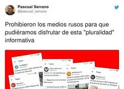 La misma noticia una y otra vez. Si publica los contrario te censuran