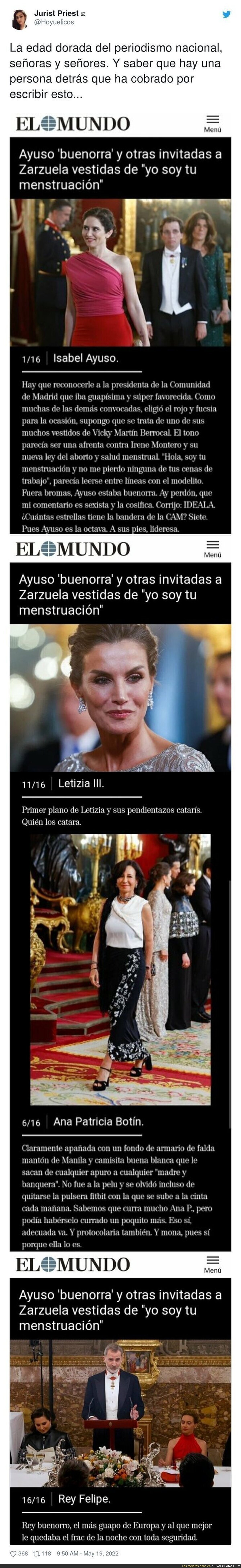 El periodismo lamentable de 'El Mundo' con estos titulares dignos de un crío de 15 años