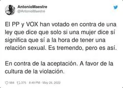 Muy peligroso lo que quiere PP y VOX para la sociedad
