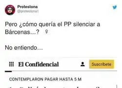 Muy sospechoso esto de B&aacute;rcenas y el PP