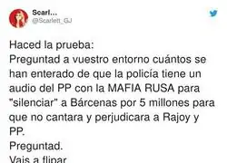 Los que votan a la derecha y ultraderecha no se lo creen. Se han tragado todos y cada uno de los bulos pero esto no se lo creen