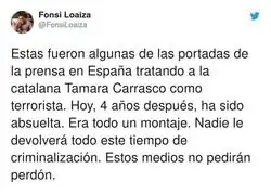 Terrorismo de estado contra una persona inocente