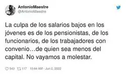 La culpa siempre para los mismos