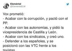 Las dos caras de VOX