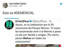 Sin palabras lo de Isabel D&iacute;az Ayuso promocionando alcohol