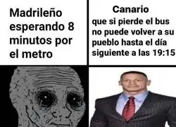 Diferencias entre el transporte p&uacute;blico de Madrid y Canarias