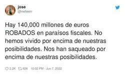 Nos roban como quieren