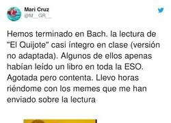 La genialidad de estos alumnos enviando memes de El Quijote tras leer el libro en la escuela