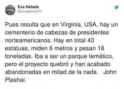 La cabeza de Trump superar&iacute;a las 20 toneladas