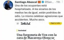 As&iacute; de f&aacute;cil se pillan las mentiras de VOX invent&aacute;ndose heridos