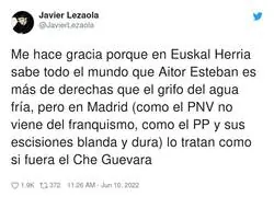 Las cosas claras sobre Aitor Esteban
