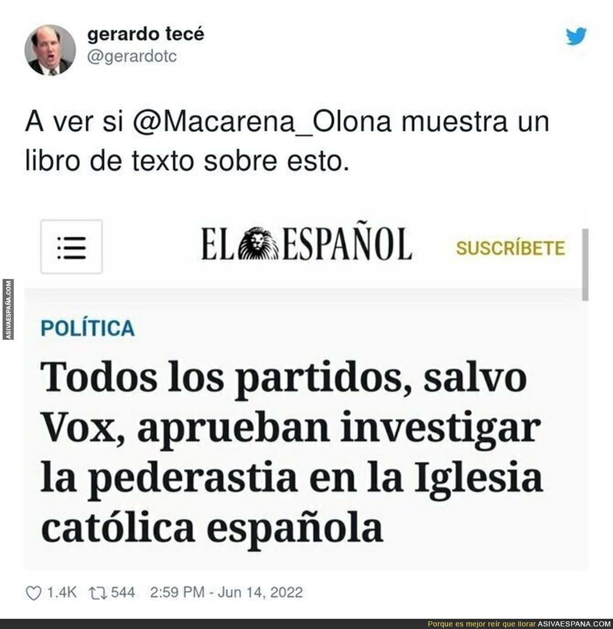 &iquest;Qu&eacute; tiene que ocultar VOX con la Iglesia?