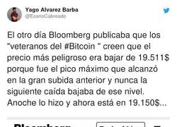 La gente que ha invertido en Bitcoin est&aacute; tir&aacute;ndose de los pelos