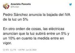 Y as&iacute; siempre con las el&eacute;ctricas