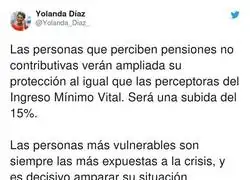 Sigue el buen trabajo de Yolanda D&iacute;az