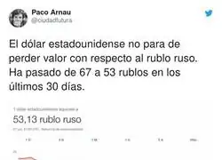 El d&oacute;lar se la est&aacute; pegando