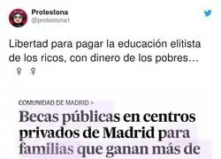 Libertad de educaci&oacute;n en Madrid