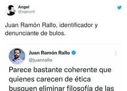 Juan Ram&oacute;n Rallo mucho intentar dar ejemplo y es el primero que difunde bulos