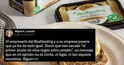 El nuevo producto de Carlos R&iacute;os, llamado aceite de oliva untable que no es todo lo bueno que parece