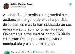 Los medios no tienen un m&iacute;nimo de verg&uuml;enza a la hora de enga&ntilde;ar a la gente