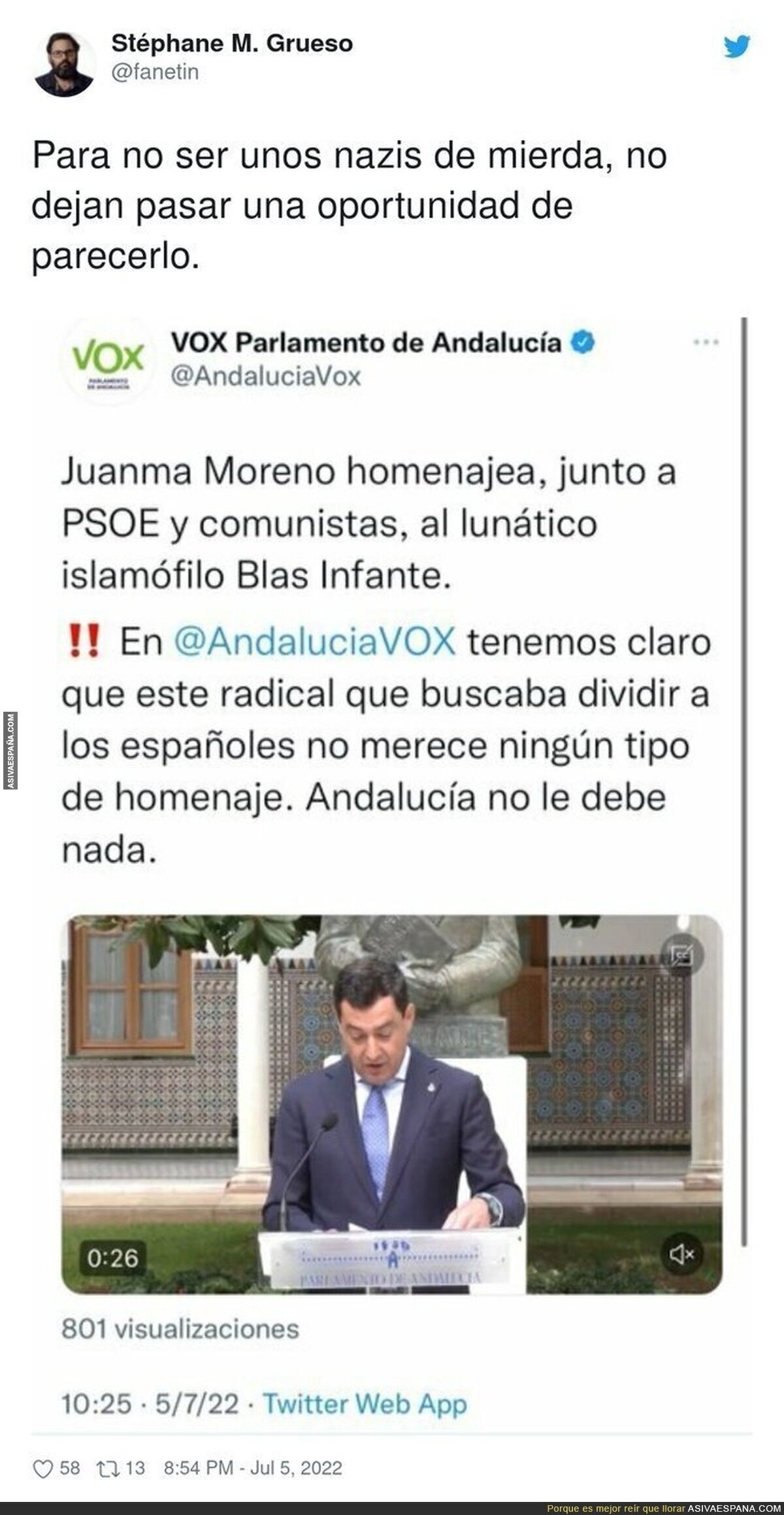 La fina l&iacute;nea de VOX con cierta ideolog&iacute;a muy peligrosa