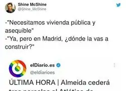 Jos&eacute; Luis Mart&iacute;nez Almeida le da el favor de su vida al Atl&eacute;tico de Madrid