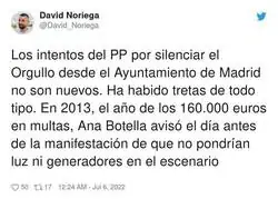La posici&oacute;n del PP contra las fiestas del Orgullo