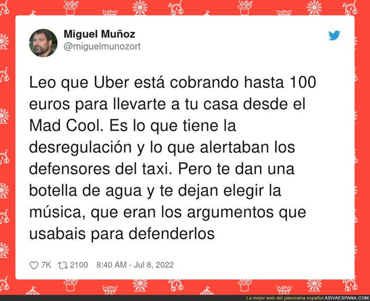 Así está Uber aprovechándose en pleno festival