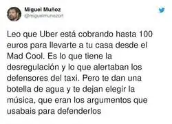 As&iacute; est&aacute; Uber aprovech&aacute;ndose en pleno festival