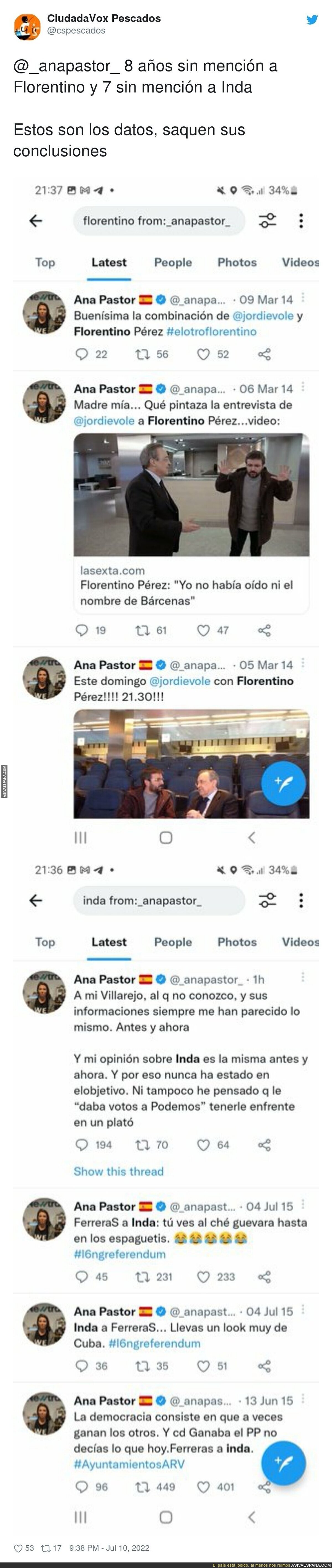 Datos curiosos sobre Ana Pastor que es la dueña de la verificadora de Newtral