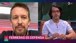 La monumental respuesta de Pablo Iglesias a las palabras de Antonio Garc&iacute;a Ferreras en Al Rojo Vivo para defenderse de sus audios filtrados