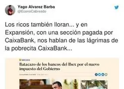 Caixabank patrocina estas l&aacute;grimas