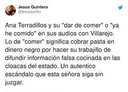 Un esc&aacute;ndalo absoluto lo de Ana Terradillos